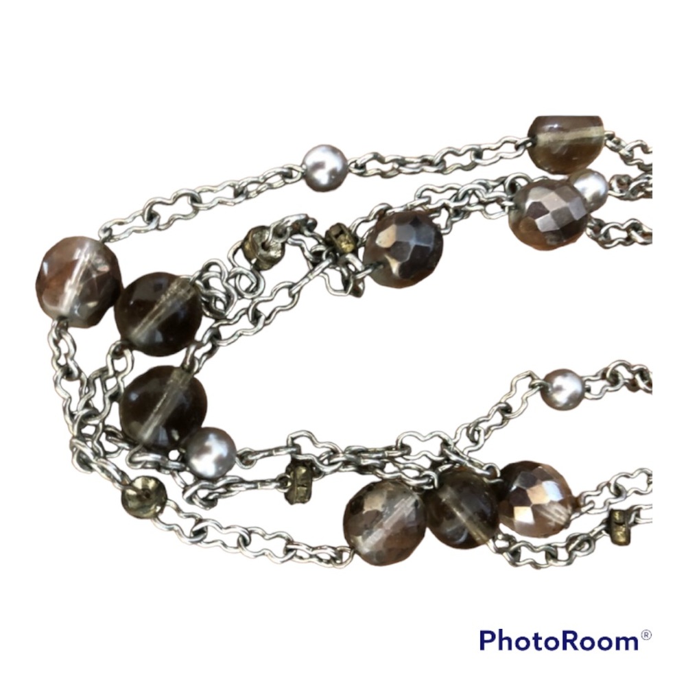 Beaded Three Strand Choker